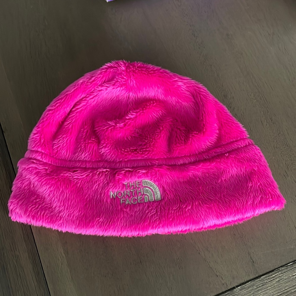 Winter hat! Pink northface beanie for baby or toddler